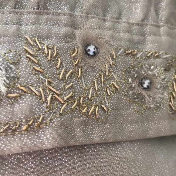 4/$20 Kula Kula Ramie neutral sand tan blouse jacket - Picture 9 of 10